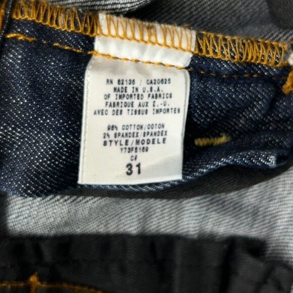 Guess Premium Y2K Vintage Womens Flared Blue Denim Jeans Size 31 Made in USA - Picture 9 of 11